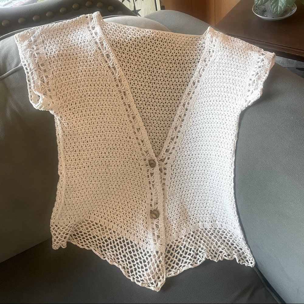 Retro handmade crochet top